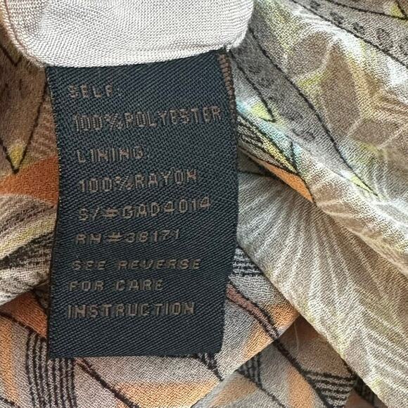 Sabine Boho Geometric Print Blouson Mini Dress Multicolor Women’s M - Picture 6 of 6